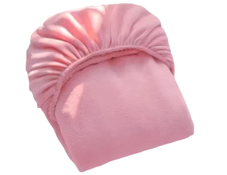 SDY Fleece Fitted Sheet only Queen Size with Deep Pocket 15.7”，No Pilling Fluffy Pink Queen Bottom Sheet Fit Mattress Up to 14”-16”,Wrinkle Free, Breathable for Warm Winter