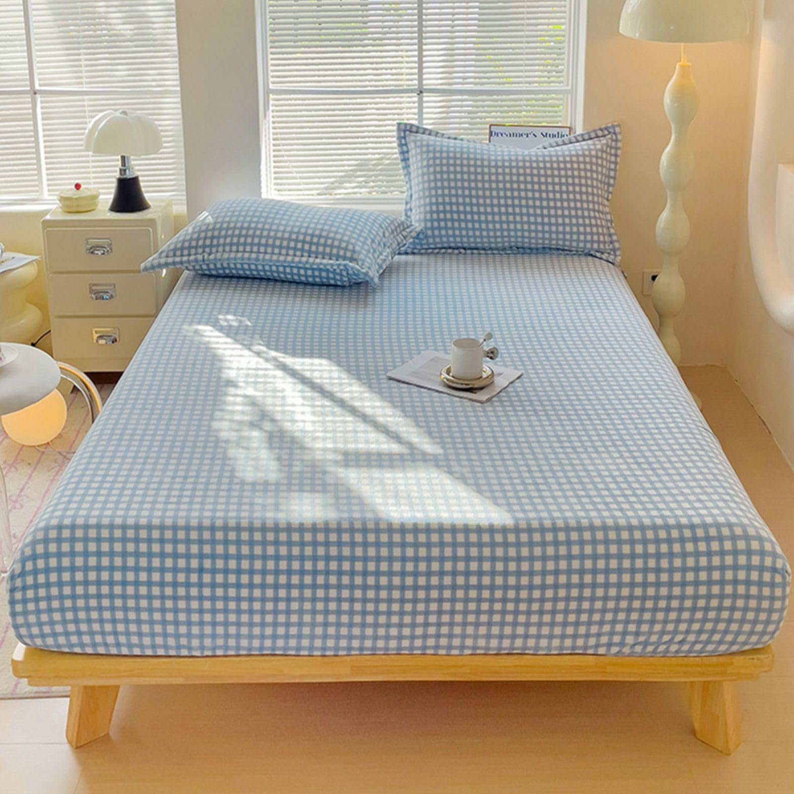 ZIQINPSQ Luxury Flannel Fleece Fitted Sheet Twin XL | 15" Deep Pocket Microfiber Bedding | Elastic Bottom (Khaki)