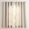 Exclusive Home Loha Linen Grommet Top Curtain Panel Pair, 54"x96", Ivory