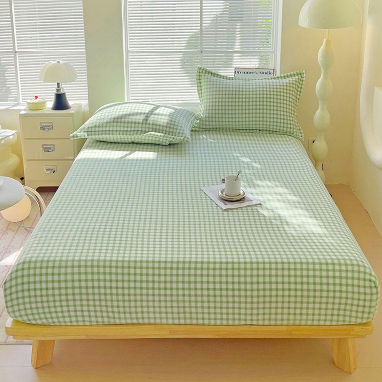 ZIQINPSQ Luxury Flannel Fleece Fitted Sheet Twin XL | 15" Deep Pocket Microfiber Bedding | Elastic Bottom (Khaki)