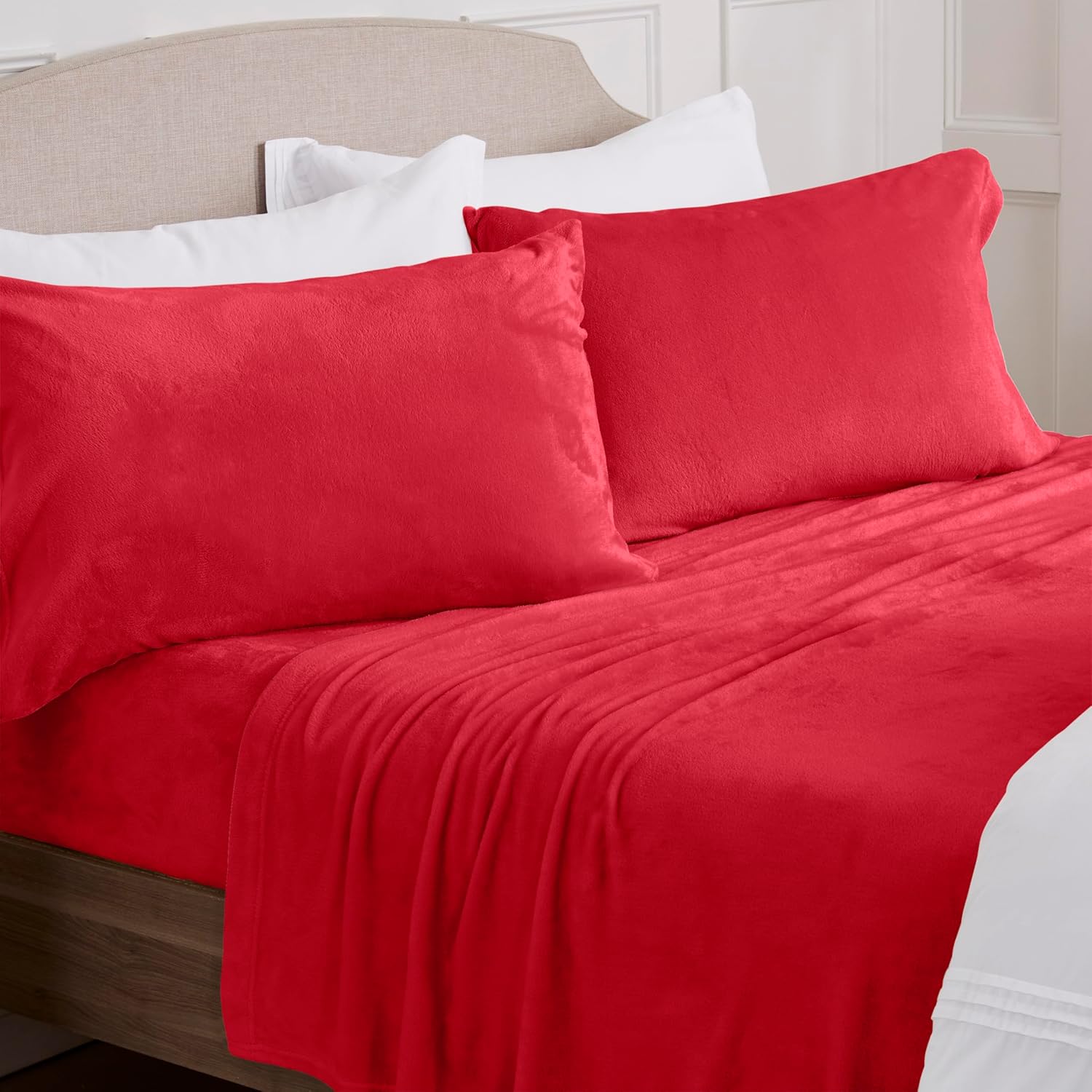 NY Loft Ultra Soft Micro Fleece Sheets Set with Extra Deep Pockets | Extra Soft Velvet Fleece Sheet Set | Super Plush Polar Fleece | Velvet Plush Cozy Warmth | Tribeca Collection (Twin, Lake Blue)