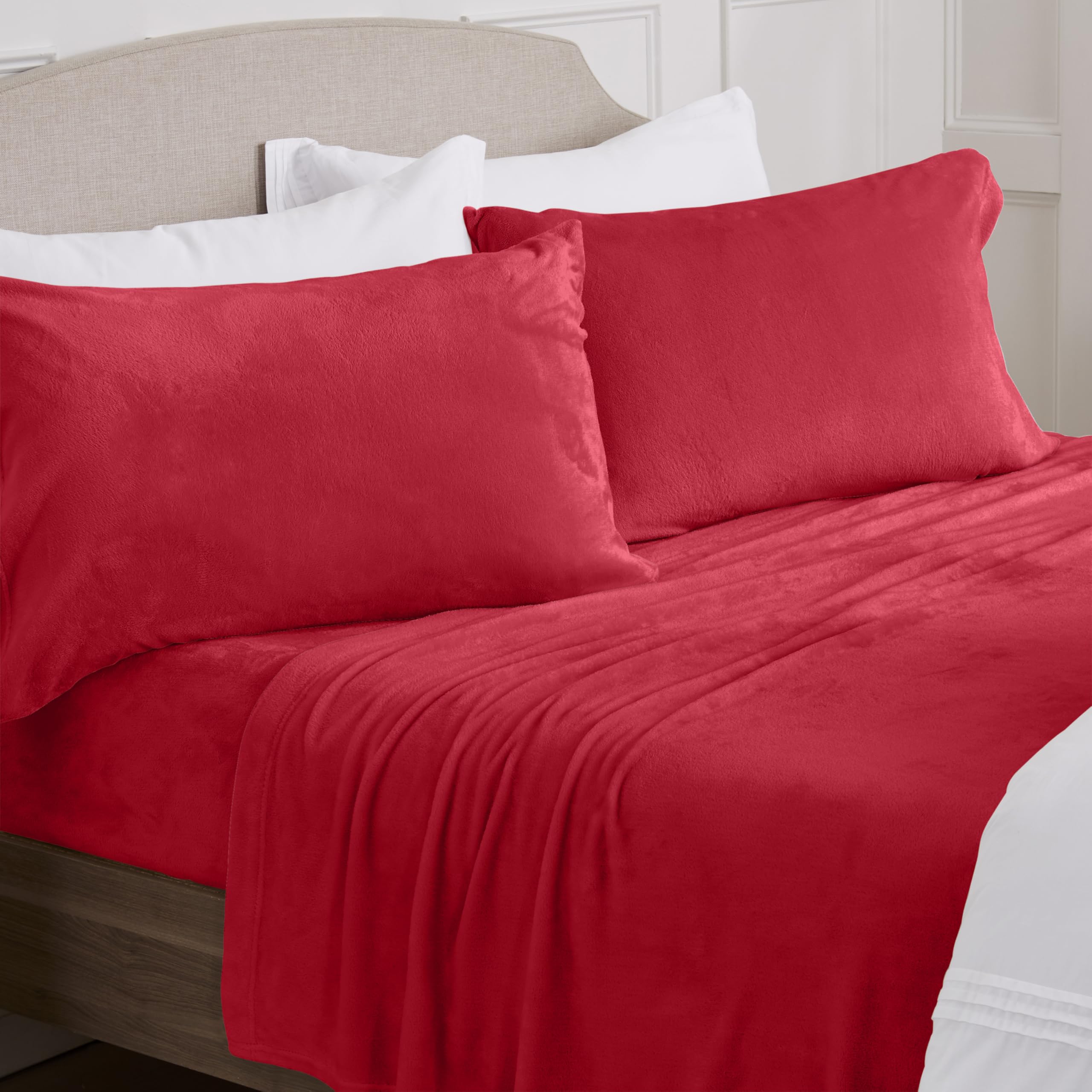 NY Loft Ultra Soft Micro Fleece Sheets Set with Extra Deep Pockets | Extra Soft Velvet Fleece Sheet Set | Super Plush Polar Fleece | Velvet Plush Cozy Warmth | Tribeca Collection (Twin, Lake Blue)