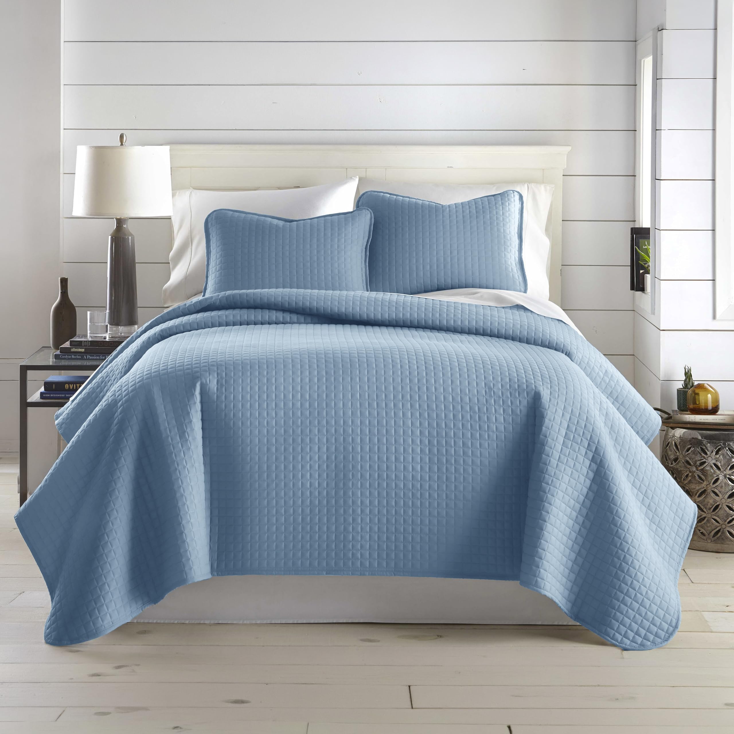 Southshore Fine Living, Inc. King Quilt Bedding Set, Quilted Coverlet Bed Spread for California Kings, Luxury Bedding King Size Quilt Bedding Set, Lightweight Quilted Bedspread w/Shams, Natural Beige