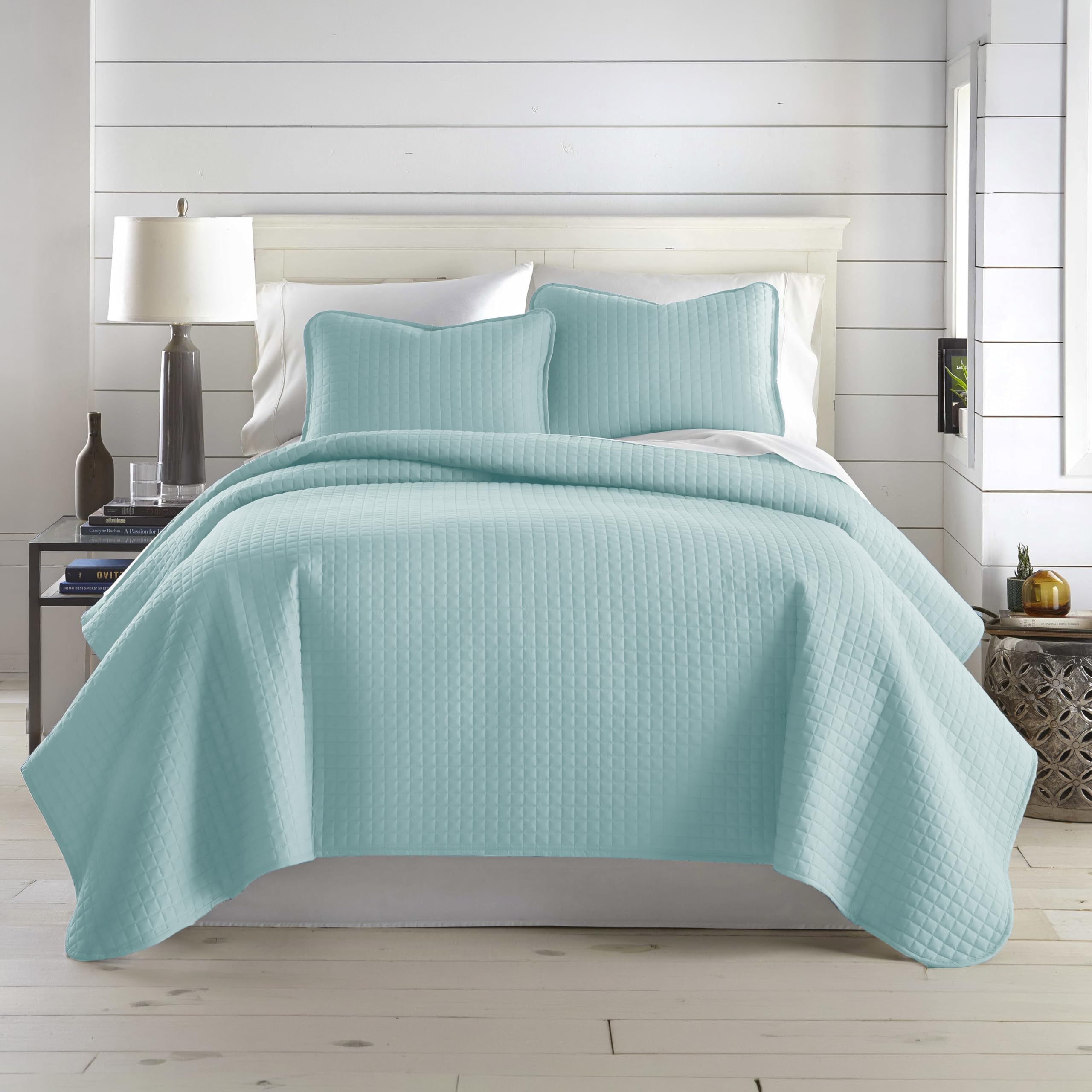 Southshore Fine Living, Inc. King Quilt Bedding Set, Quilted Coverlet Bed Spread for California Kings, Luxury Bedding King Size Quilt Bedding Set, Lightweight Quilted Bedspread w/Shams, Natural Beige