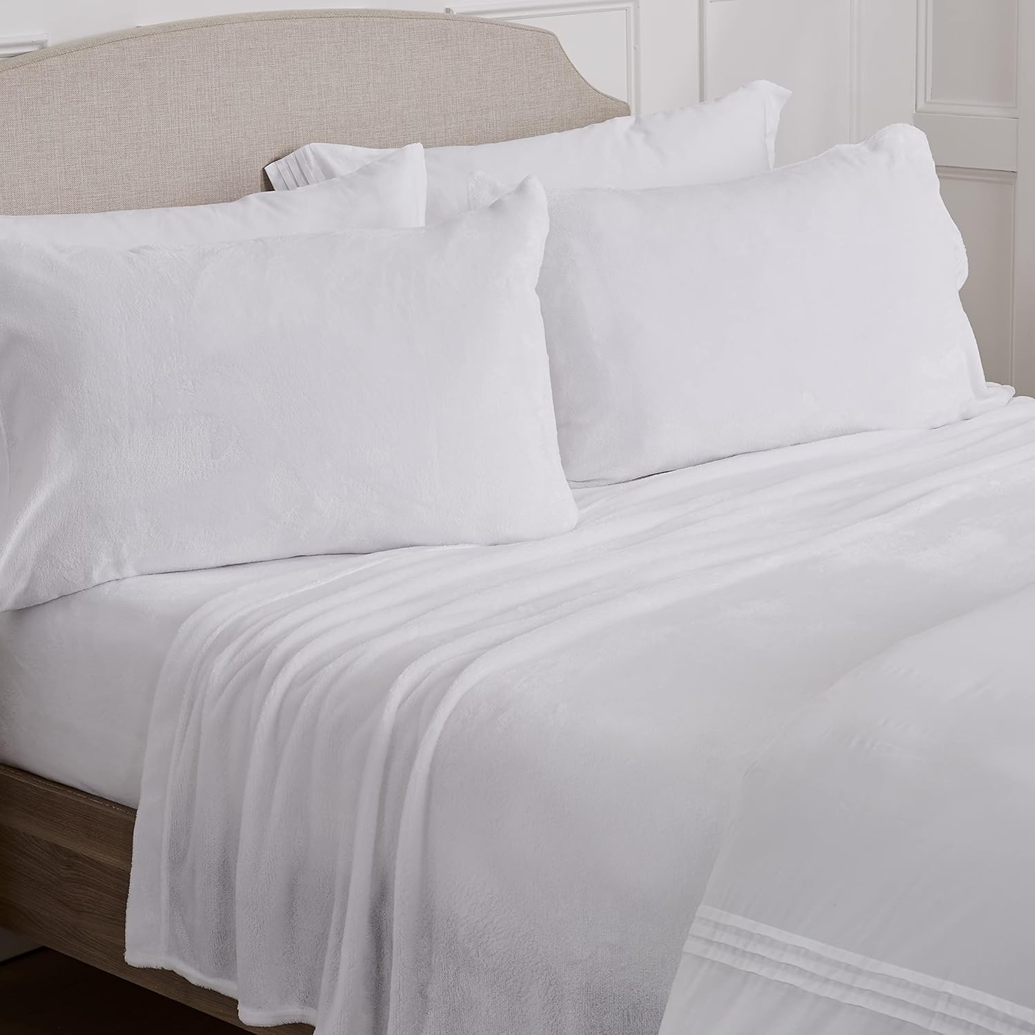 NY Loft Ultra Soft Micro Fleece Sheets Set with Extra Deep Pockets | Extra Soft Velvet Fleece Sheet Set | Super Plush Polar Fleece | Velvet Plush Cozy Warmth | Tribeca Collection (Twin, Lake Blue)