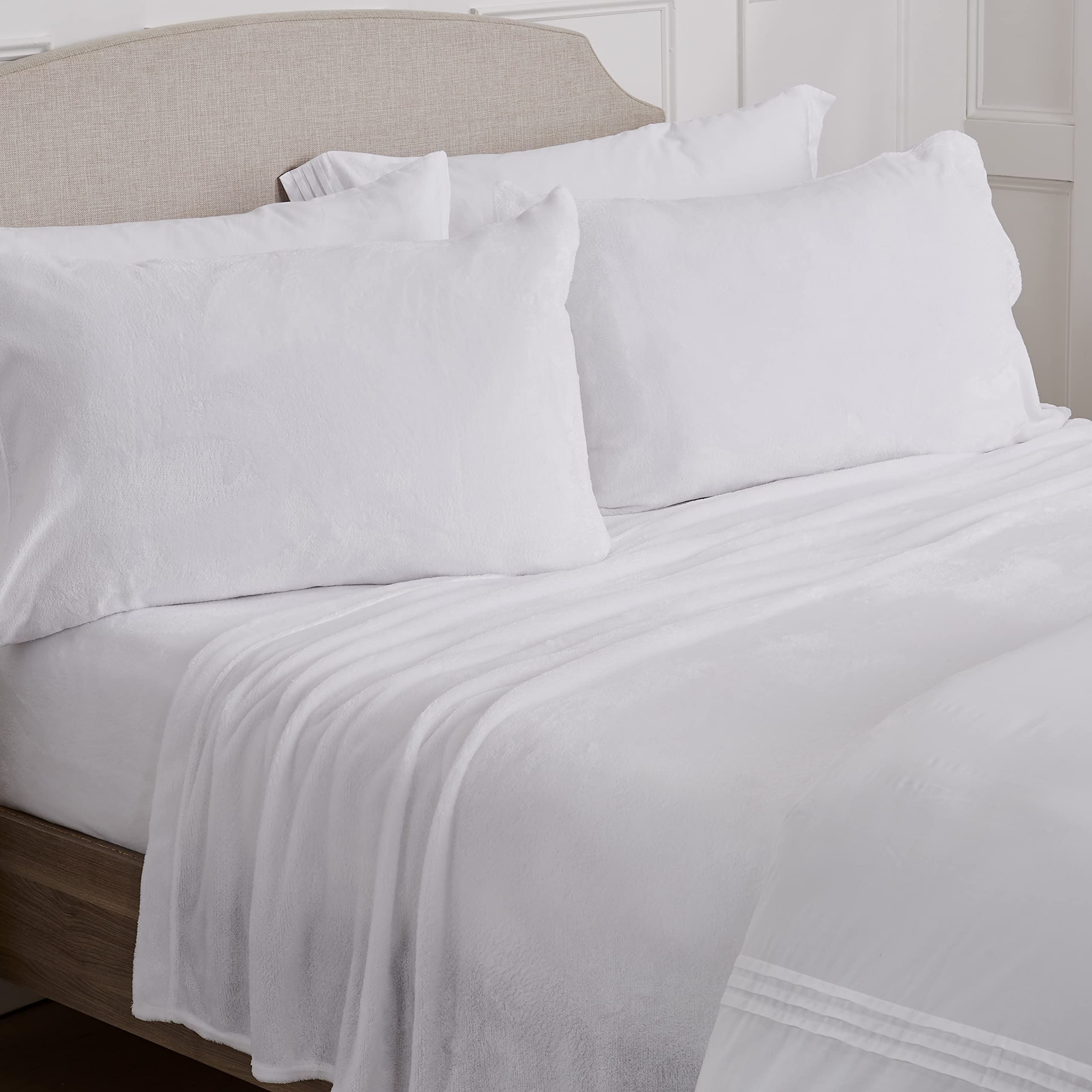 NY Loft Ultra Soft Micro Fleece Sheets Set with Extra Deep Pockets | Extra Soft Velvet Fleece Sheet Set | Super Plush Polar Fleece | Velvet Plush Cozy Warmth | Tribeca Collection (Twin, Lake Blue)
