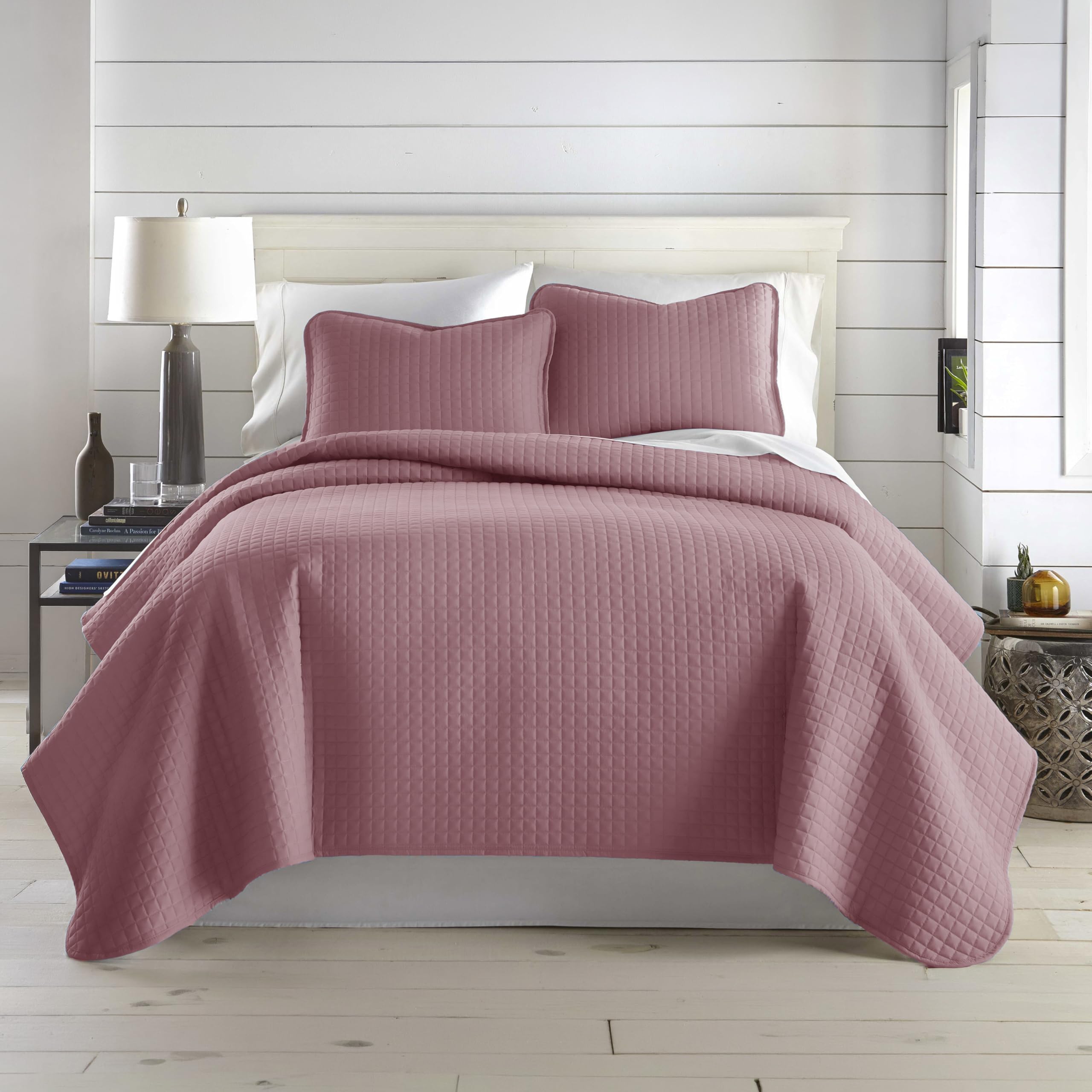Southshore Fine Living, Inc. King Quilt Bedding Set, Quilted Coverlet Bed Spread for California Kings, Luxury Bedding King Size Quilt Bedding Set, Lightweight Quilted Bedspread w/Shams, Natural Beige