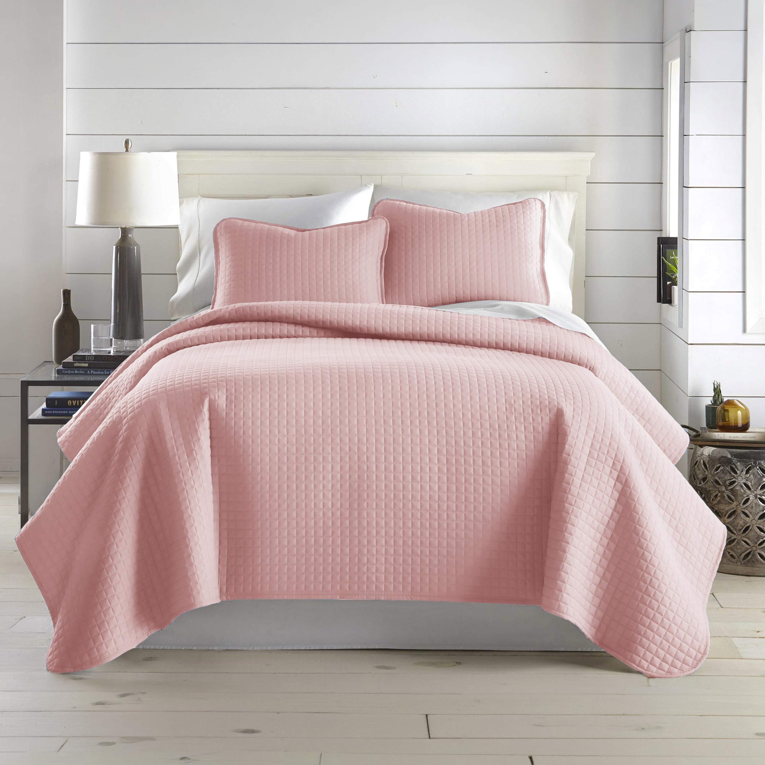 Southshore Fine Living, Inc. King Quilt Bedding Set, Quilted Coverlet Bed Spread for California Kings, Luxury Bedding King Size Quilt Bedding Set, Lightweight Quilted Bedspread w/Shams, Natural Beige