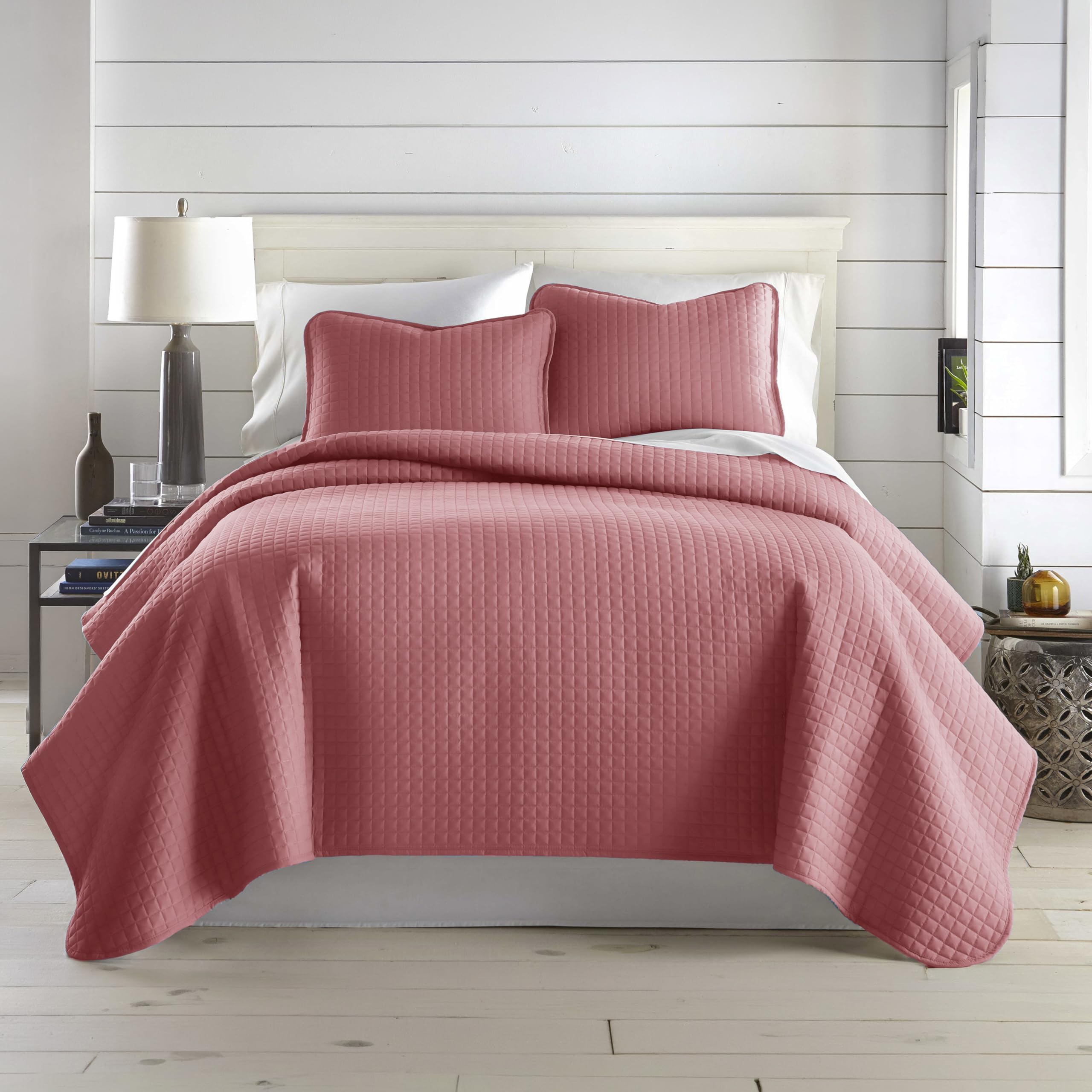 Southshore Fine Living, Inc. King Quilt Bedding Set, Quilted Coverlet Bed Spread for California Kings, Luxury Bedding King Size Quilt Bedding Set, Lightweight Quilted Bedspread w/Shams, Natural Beige
