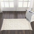 Uphome Boho Hallway Runner Rug 2'x 6', Beige Cotton Washable Kitchen Rug Runners with Tassels, Hand Woven Western Entryway Runner Rugs, Morrocan Accent Throw Carpet for Hallways Bedroom Bathroom
