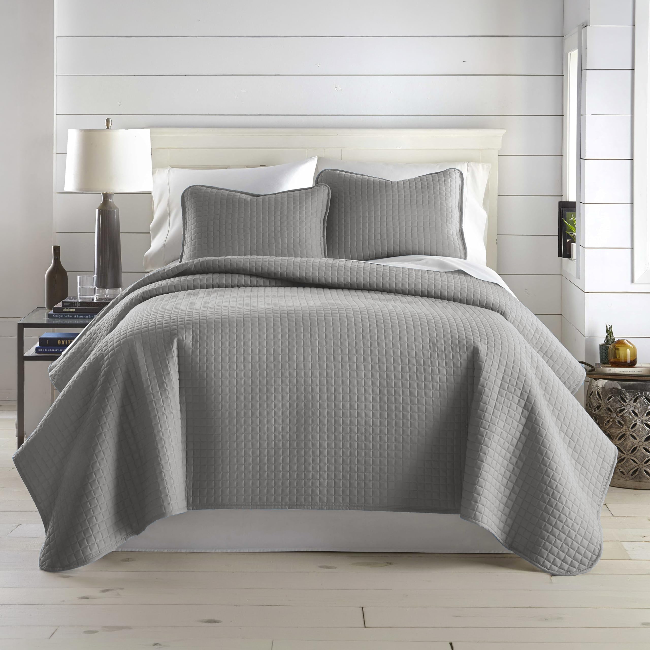 Southshore Fine Living, Inc. King Quilt Bedding Set, Quilted Coverlet Bed Spread for California Kings, Luxury Bedding King Size Quilt Bedding Set, Lightweight Quilted Bedspread w/Shams, Natural Beige