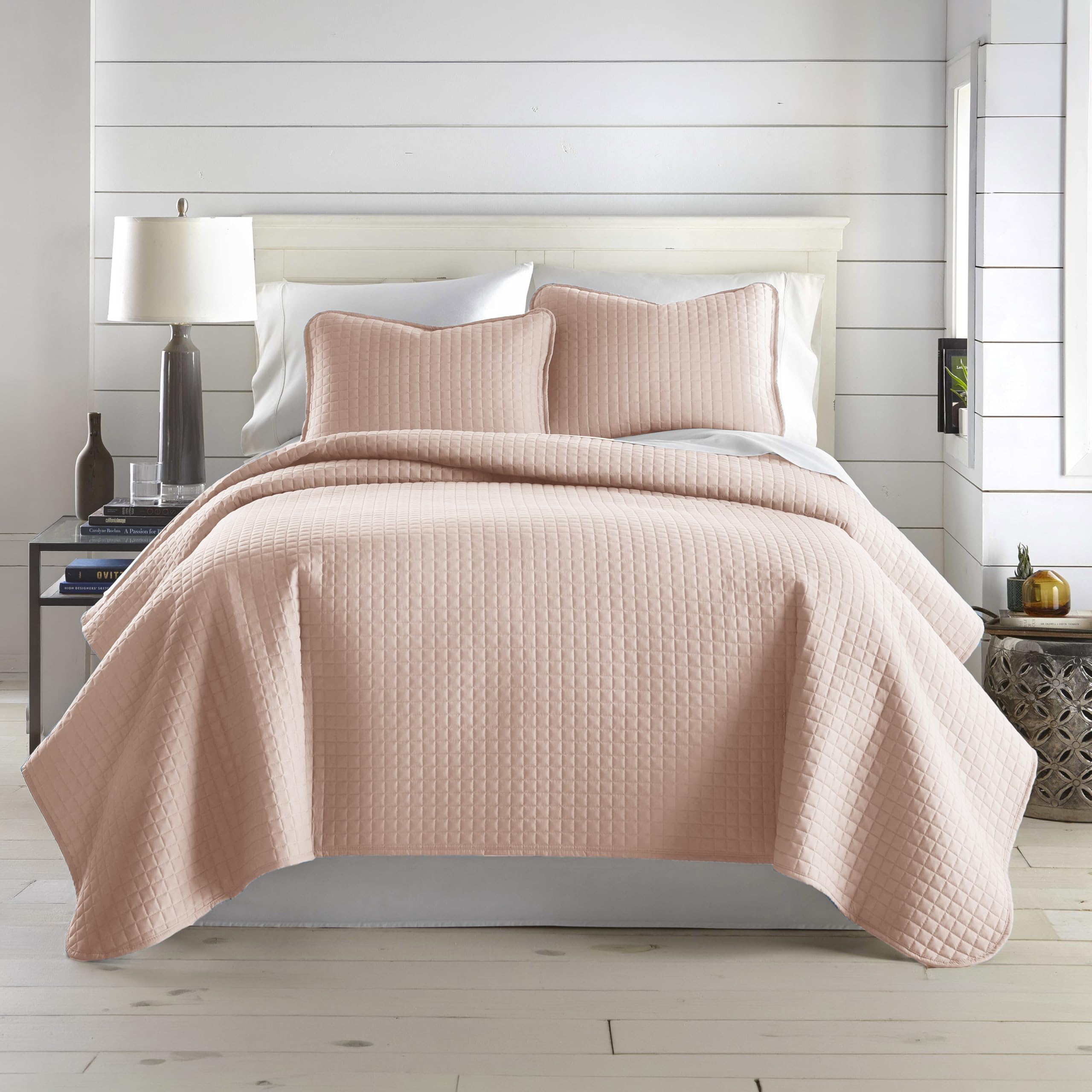 Southshore Fine Living, Inc. King Quilt Bedding Set, Quilted Coverlet Bed Spread for California Kings, Luxury Bedding King Size Quilt Bedding Set, Lightweight Quilted Bedspread w/Shams, Natural Beige