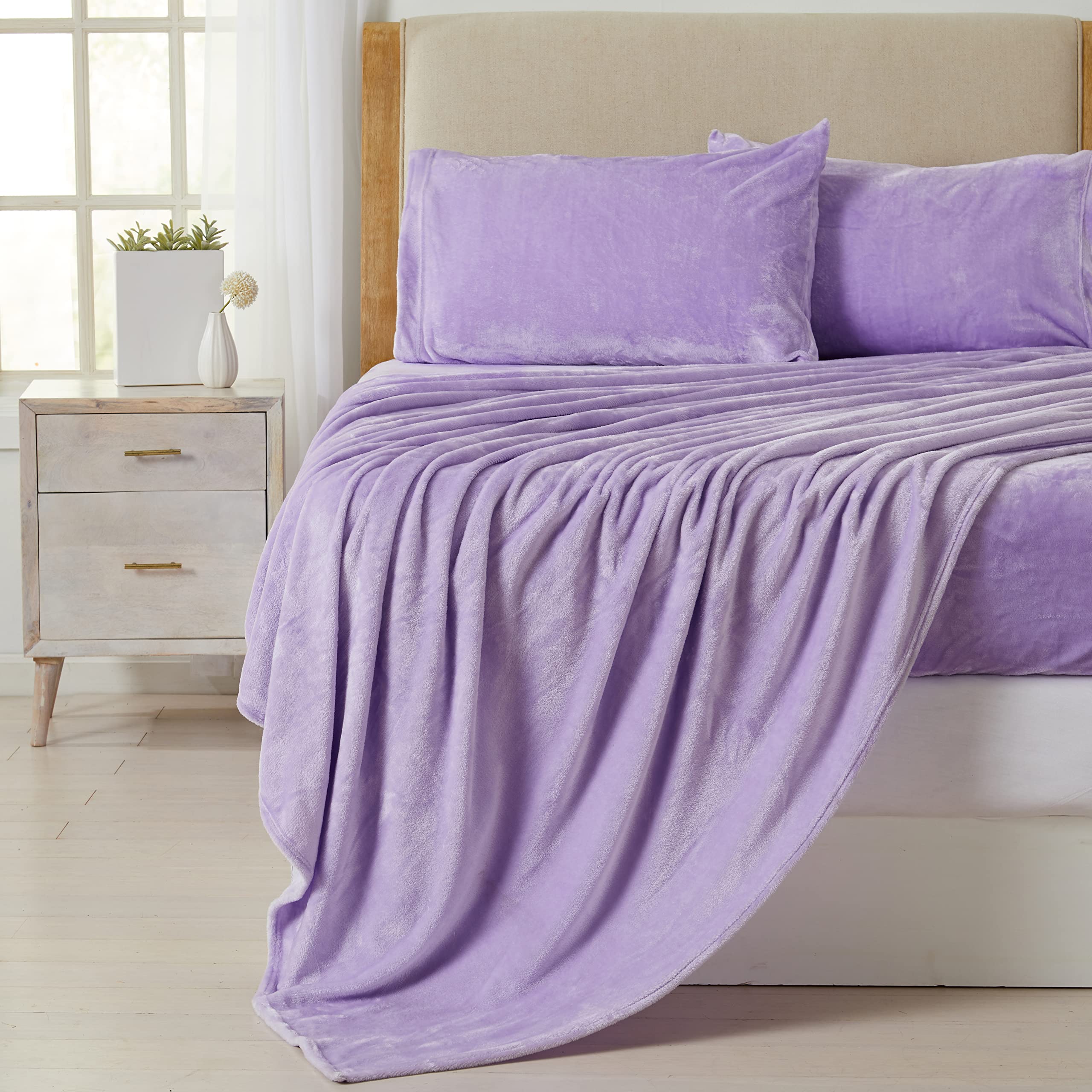 NY Loft Ultra Soft Micro Fleece Sheets Set with Extra Deep Pockets | Extra Soft Velvet Fleece Sheet Set | Super Plush Polar Fleece | Velvet Plush Cozy Warmth | Tribeca Collection (Twin, Lake Blue)