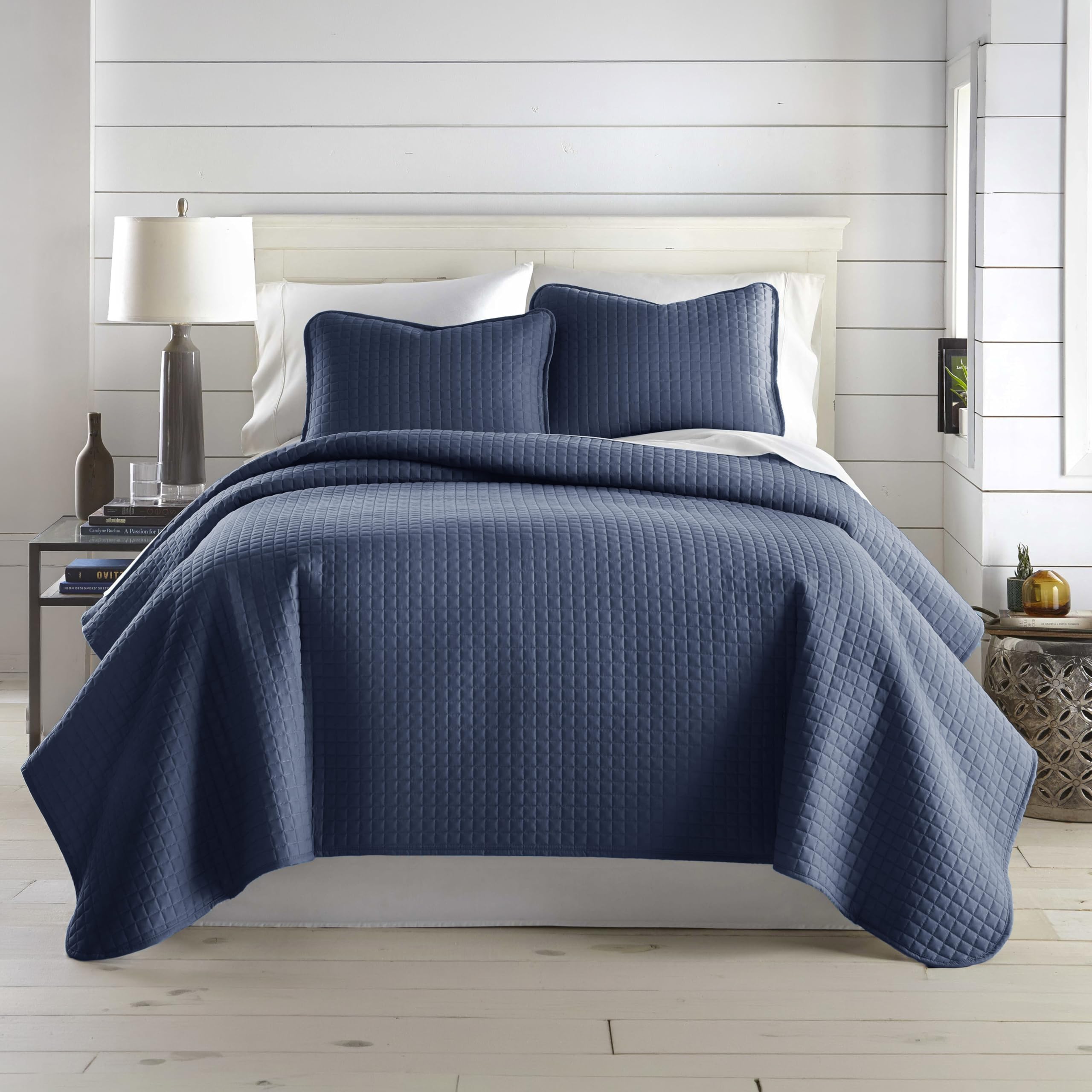 Southshore Fine Living, Inc. King Quilt Bedding Set, Quilted Coverlet Bed Spread for California Kings, Luxury Bedding King Size Quilt Bedding Set, Lightweight Quilted Bedspread w/Shams, Natural Beige