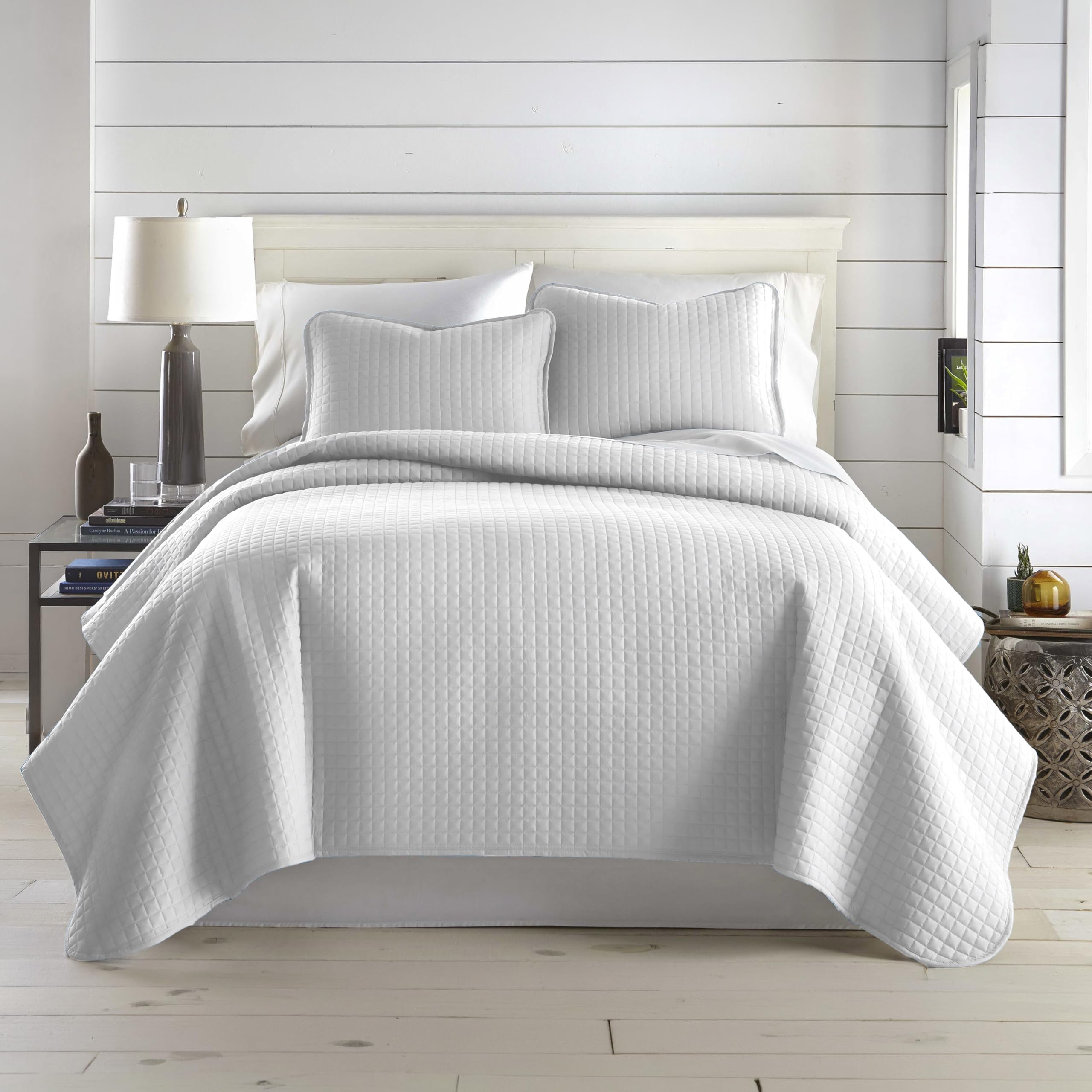 Southshore Fine Living, Inc. King Quilt Bedding Set, Quilted Coverlet Bed Spread for California Kings, Luxury Bedding King Size Quilt Bedding Set, Lightweight Quilted Bedspread w/Shams, Natural Beige