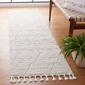 SAFAVIEH Marrakesh Collection Area Rug - 4' x 6', Beige, Moroccan Trellis Design with Tassel Detail, Non-Shedding & Easy to Clean, Ideal for Living Room, Bedroom, Dining Space (MRK517C)