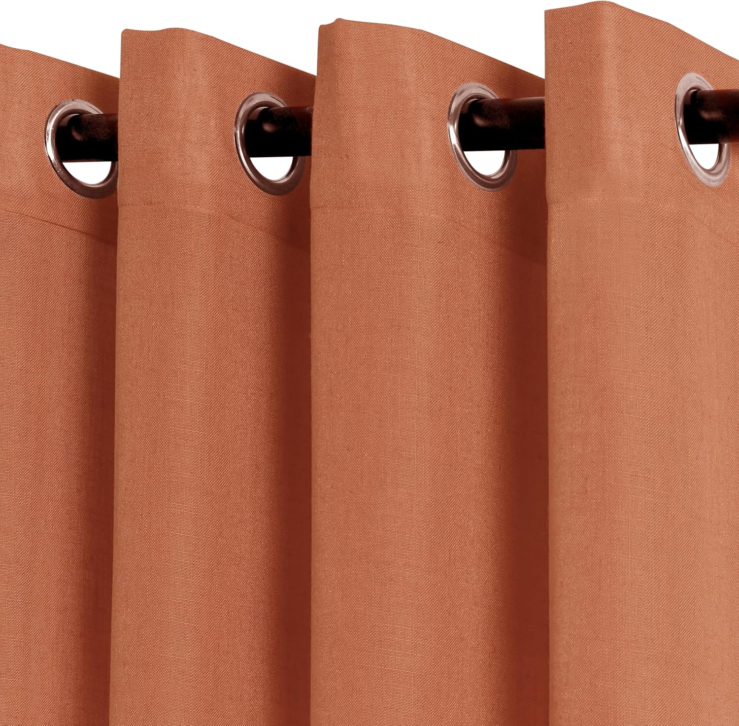 Natural Cream Linen Curtains 84 Inch Length 2 Panels for Living Room Bedroom, Light Filtering Sheer Curtains 84 Inches, Modern Farmhouse Grommet Semi Sheer Soft Privacy Drapes