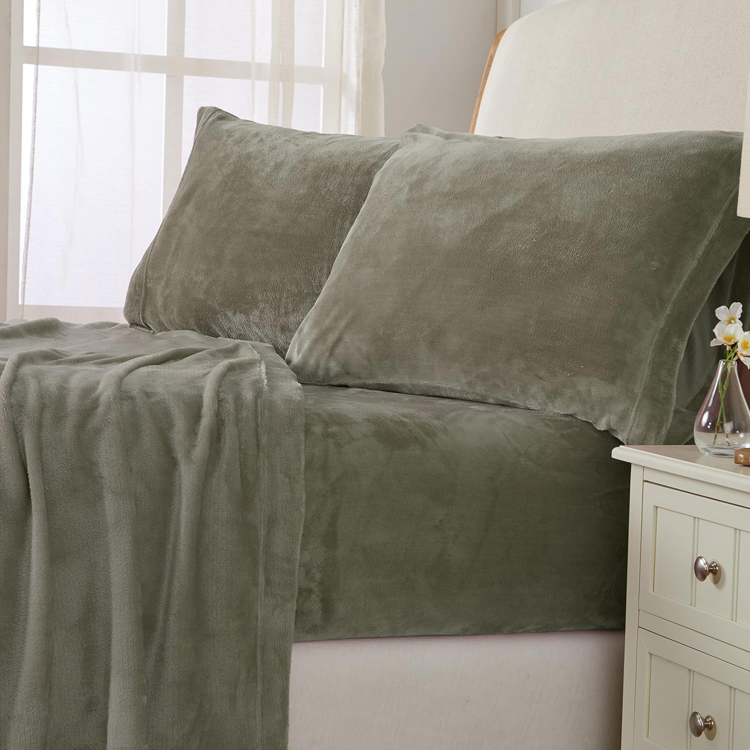 NY Loft Ultra Soft Micro Fleece Sheets Set with Extra Deep Pockets | Extra Soft Velvet Fleece Sheet Set | Super Plush Polar Fleece | Velvet Plush Cozy Warmth | Tribeca Collection (Twin, Lake Blue)