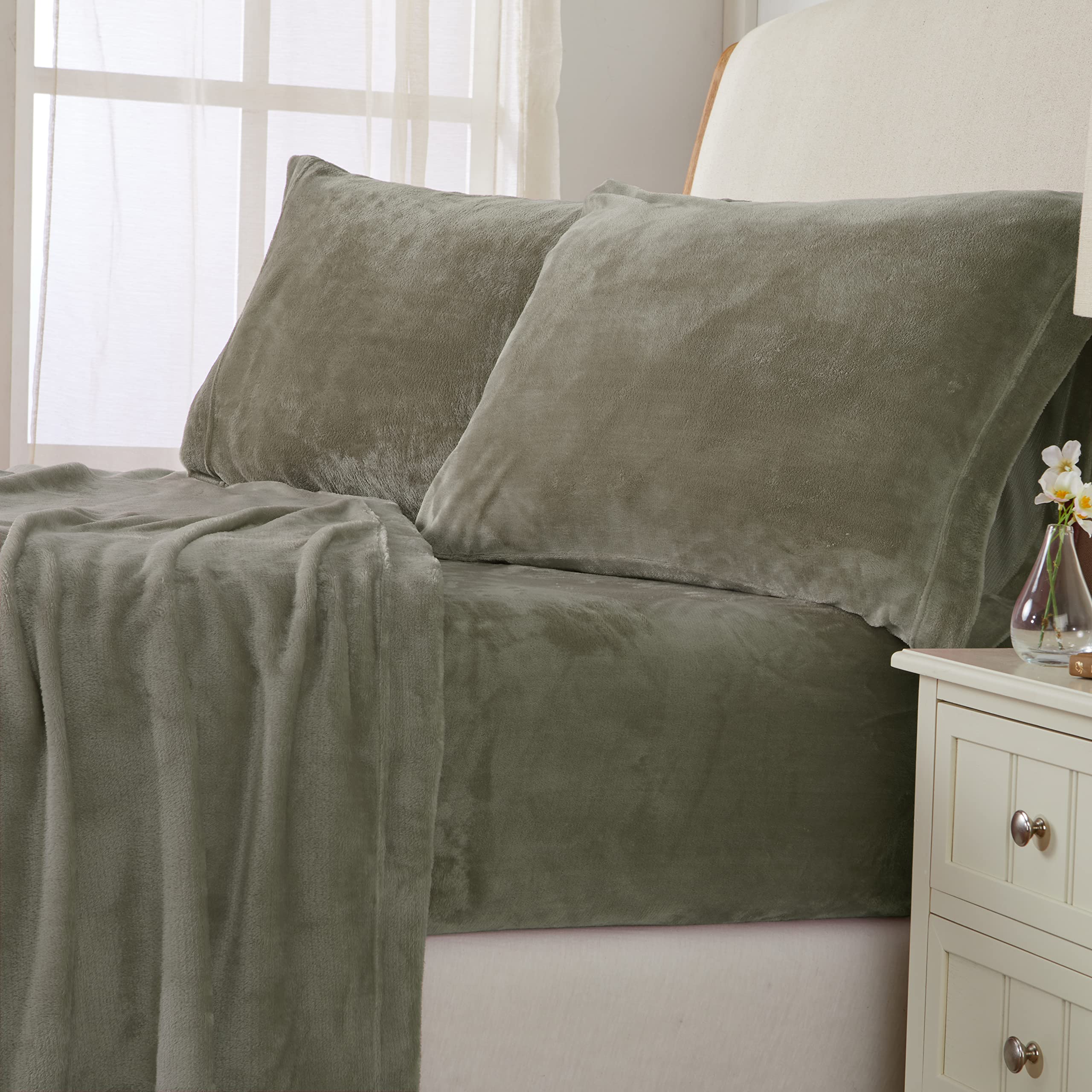 NY Loft Ultra Soft Micro Fleece Sheets Set with Extra Deep Pockets | Extra Soft Velvet Fleece Sheet Set | Super Plush Polar Fleece | Velvet Plush Cozy Warmth | Tribeca Collection (Twin, Lake Blue)
