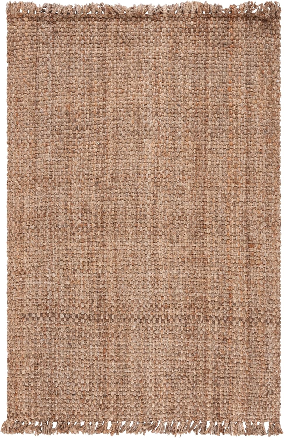 SAFAVIEH Natural Fiber Collection Area Rug - 5' x 8', Natural, Handmade Tassel Jute, Ideal for High Traffic Areas in Living Room, Bedroom (NF467A)