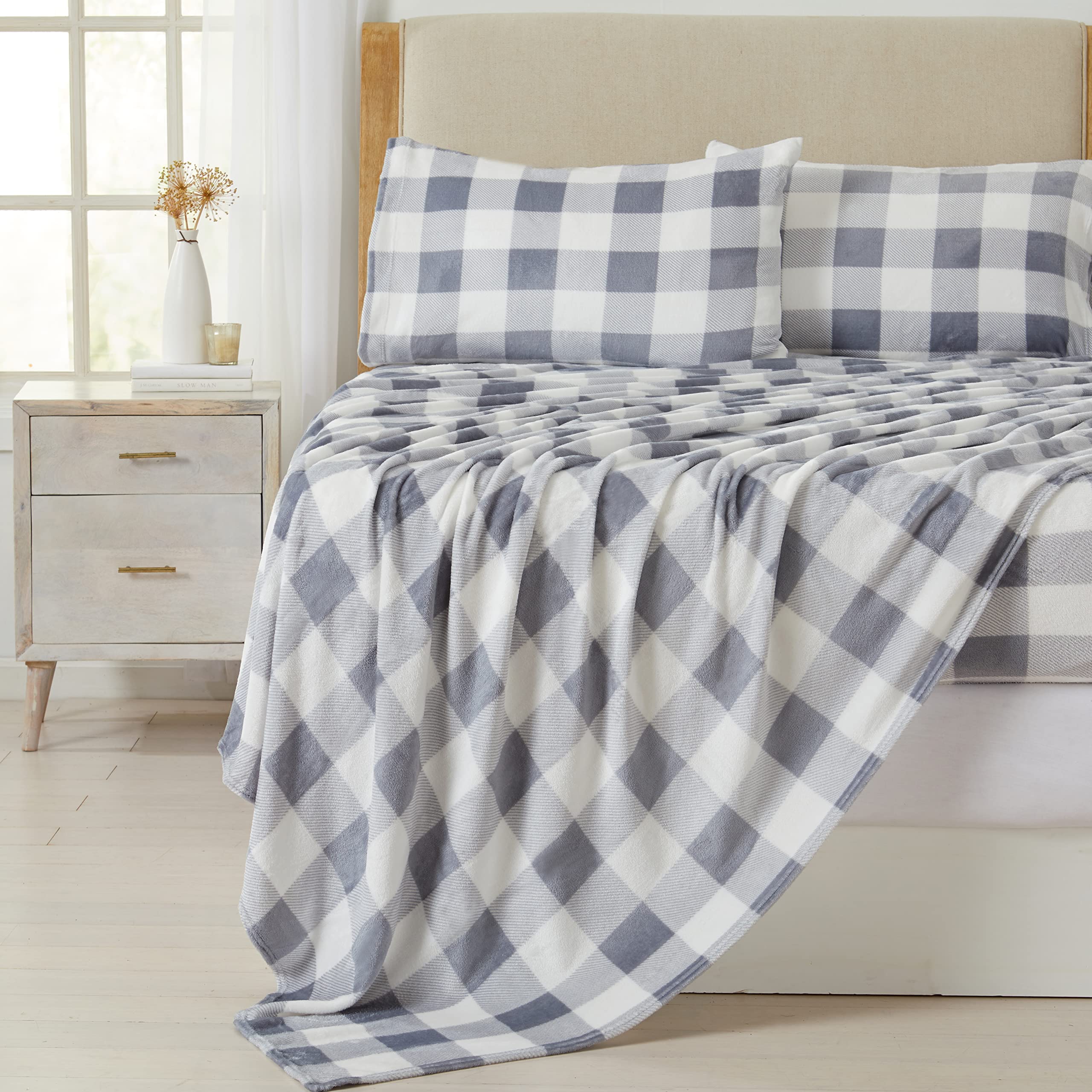 NY Loft Ultra Soft Micro Fleece Sheets Set with Extra Deep Pockets | Extra Soft Velvet Fleece Sheet Set | Super Plush Polar Fleece | Velvet Plush Cozy Warmth | Tribeca Collection (Twin, Lake Blue)
