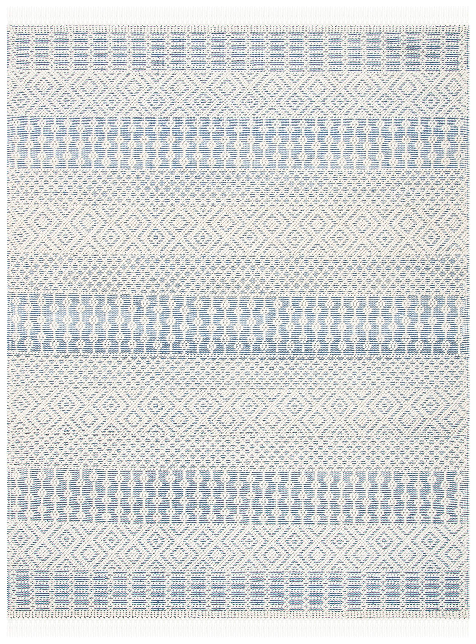 SAFAVIEH Natura Collection Accent Rug - 4' x 6', Ivory, Handmade Moroccan Boho Wool Fringe, Ideal for High Traffic Areas in Entryway, Living Room, Bedroom (NAT852B)
