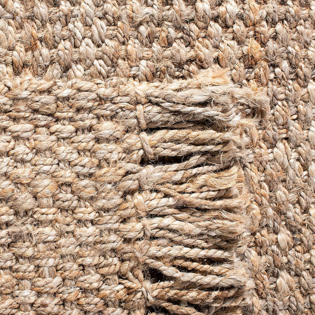 SAFAVIEH Natural Fiber Collection Area Rug - 5' x 8', Natural, Handmade Tassel Jute, Ideal for High Traffic Areas in Living Room, Bedroom (NF467A)